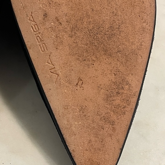 Vintage Via Spaga Black Suede Pumps - Picture 10 of 10